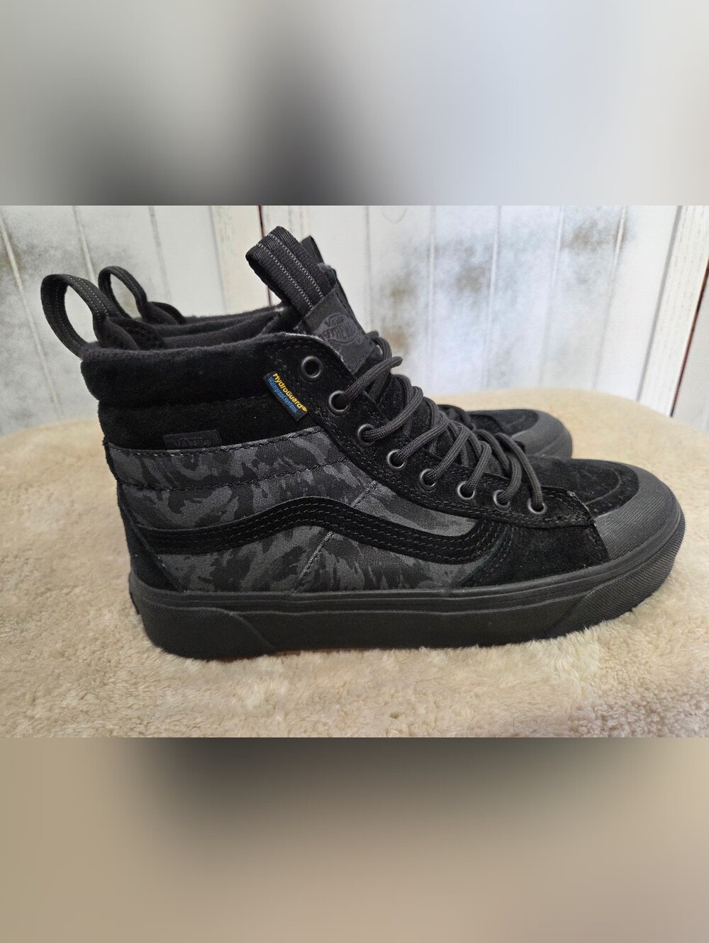 Vans Black Camo Sk8-Hi High-Top Sneakers